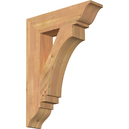 Ekena Millwork Imperial Traditional Smooth Bracket, Western Red Cedar, 5 1/2"W x 24"D x 32"H BKT06X24X32IMP01SWR